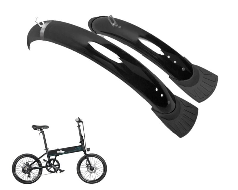 FIIDO D4S Fender Mudguards pair Black  with set of screws - Image 3