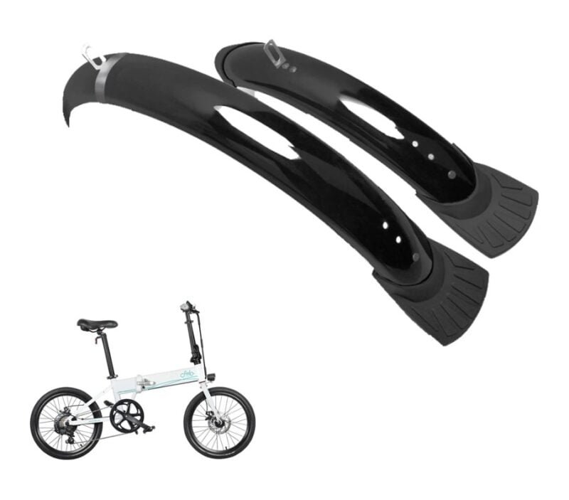 FIIDO D4S Fender Mudguards pair Black  with set of screws - Image 4
