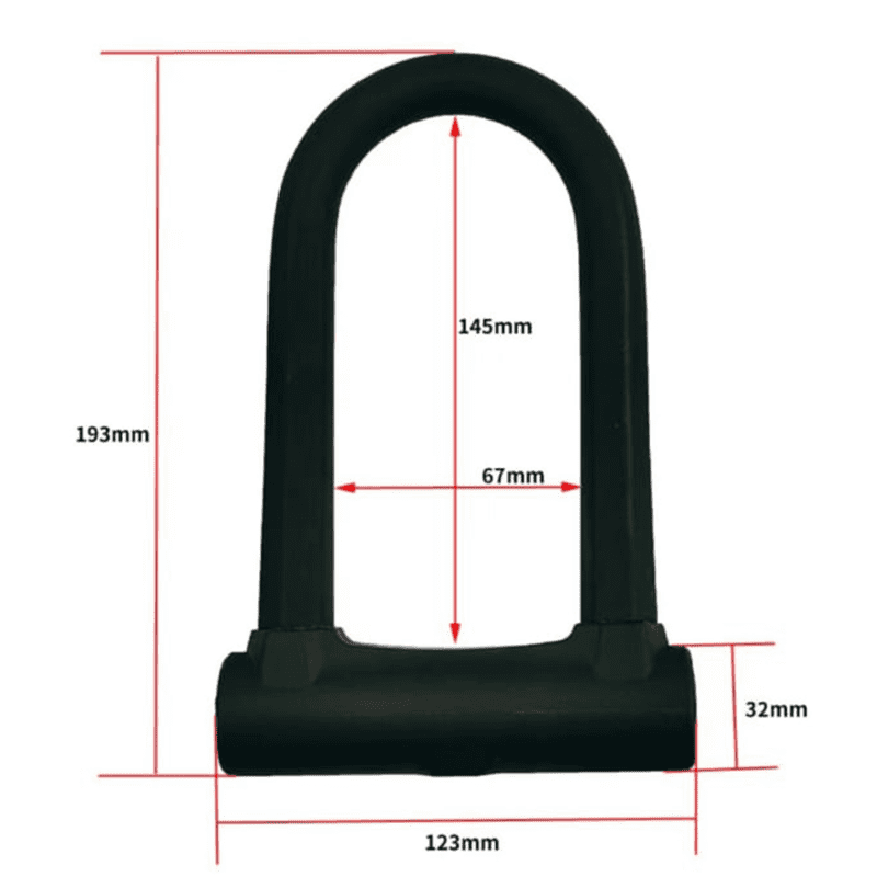 Anti Shear Strong Metal (Zinc + Magnesium) New Age U-Shape safety lock - Image 7