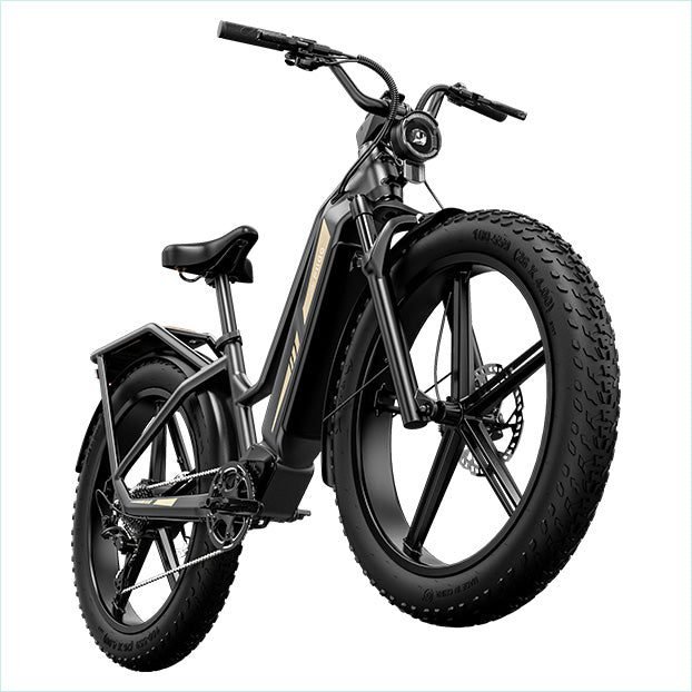 26"*4" Fat Tires with One-piece Wheels
Say goodbye to maintain spokes regularly with Titan's 26"*4" Fat Tires with confidence. Hassle-free for riding wild.