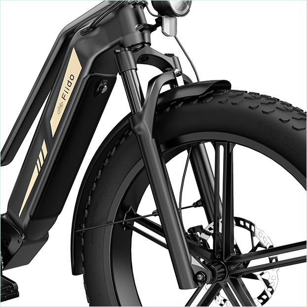 Hydraulic Front Forks
60mm travel Hydraulic Forks with lockable pressure stage, have you set to nature trails.