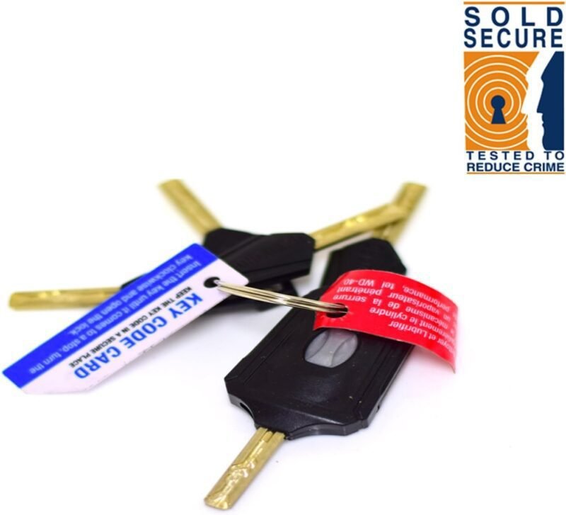 BRN No.1 Onguard  U padlock Pitbull 115 x 230mm with extra steel cable - Image 2