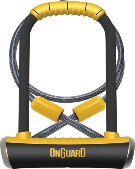 BRN No.1 Onguard  U padlock Pitbull 115 x 230mm with extra steel cable