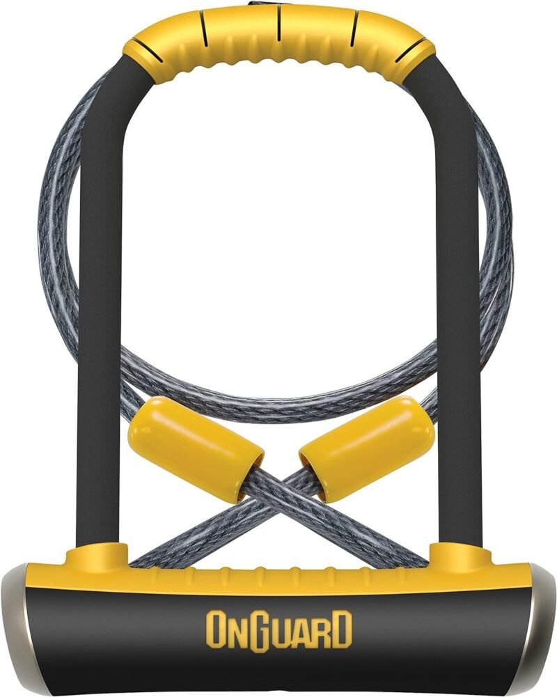 BRN No.1 Onguard  U padlock Pitbull 115 x 230mm with extra steel cable