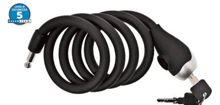 BRN No.1 Lucchetto A Spirale Rivestito In Silicone