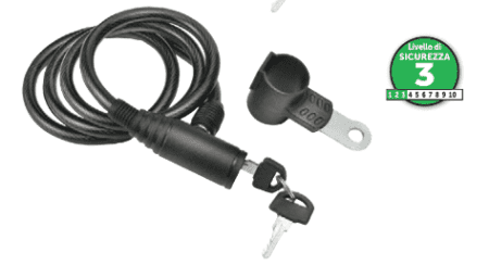 BRN No.1 LUCCHETTO PLASTIC SPIRAL PADLOCK LEVEL 4