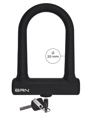 BRN No.1 LUCCHETTO AD ARCO FIXED RIVESTITO IN SILICONE LOCK