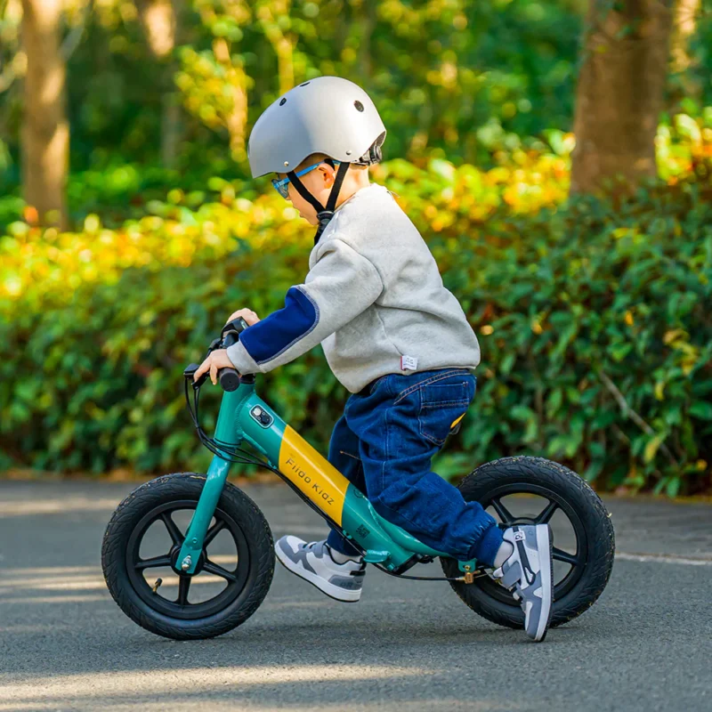 Fiido Kidz Electric Balance Bike Aluminium Alloy with Max Speed Power-assisting Length throttle on/off - power on/off - Image 7